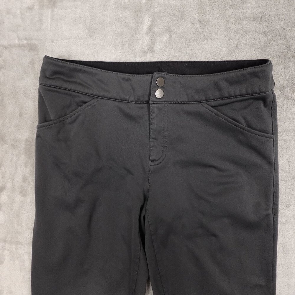 Lucy pants bootcut fleece activewear women's 2 dark gray drawstring waist - Picture 2 of 11